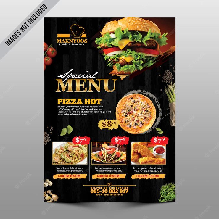 restaurant menue flyer 25996 55 1