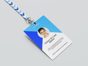 کارت آویز گردنی 2 Plastic ID Card Mockup 1