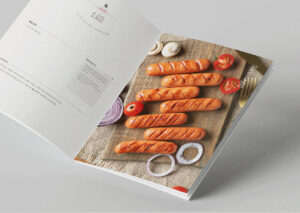 چاپ کاتالوگ اختصاصی 12 کاتالوگ شرکت مواد غذایی